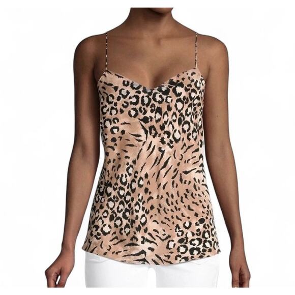 Y2K Paige Cicely Silk Leopard Mobwife Maximalist Glam Fairy Grunge Camisole XS - Picture 1 of 14